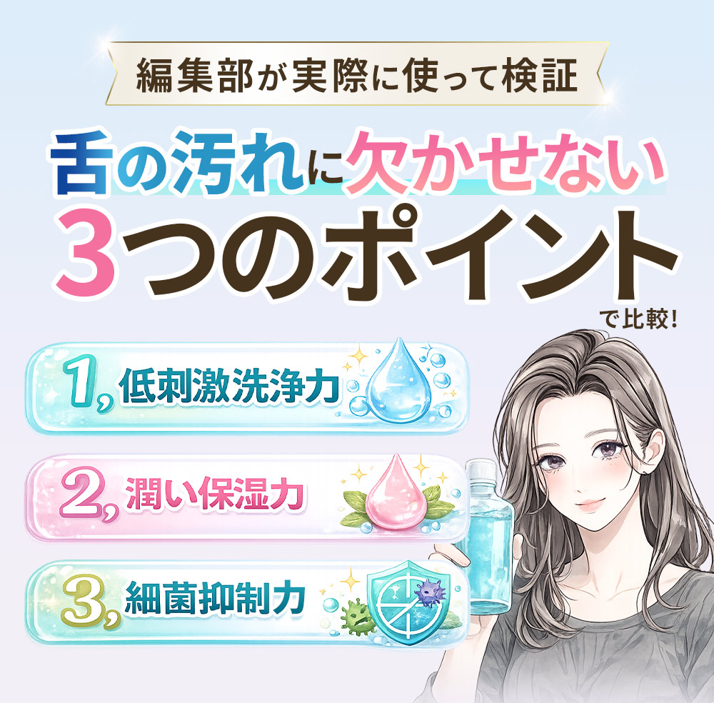 マウスウォッシュや歯磨きでは口臭ケアは不十分！？