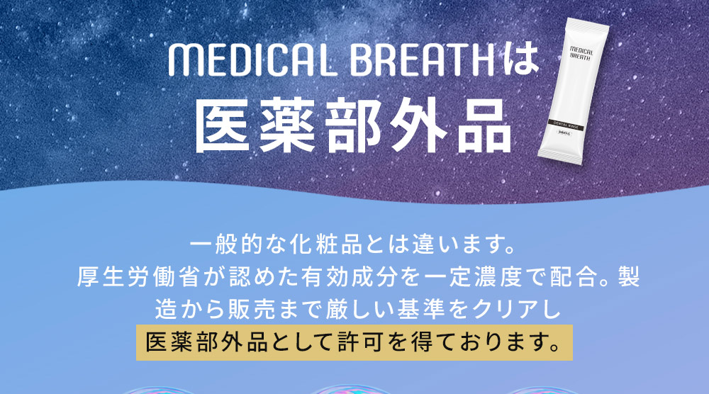 メディカルブレスは医薬部外品